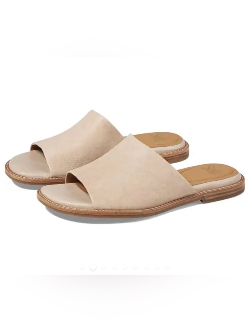 Sofft Noble Leather Sandals in ‘Tapioca Grey’ (Beige color), NWOB, (US) 10M